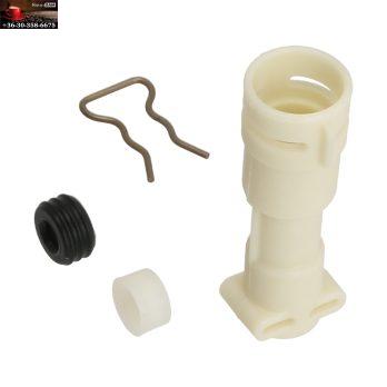 Kazán csatlakozó szett Philips EP kávéautomata 4db-os szett ahogy a képen látható 1x Tömítés Nr: 422224708381 1x Távtartó Nr: 422224777092 1x Csatlakozó Nr: 422224777123 1x Biztosító kapocs Nr:422224002241